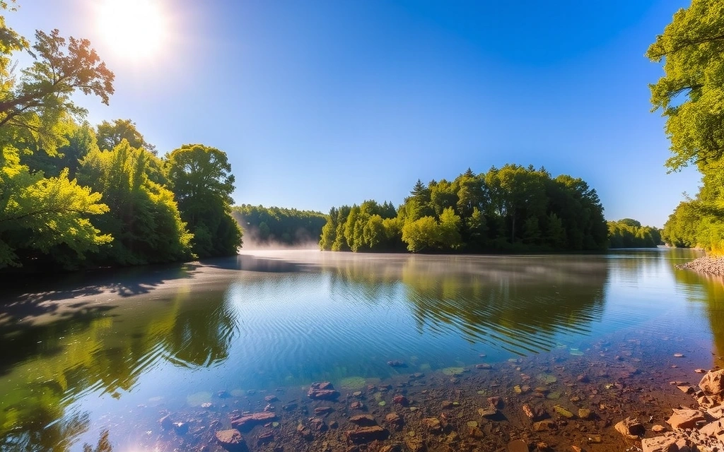 Serene natural landscape representing health and beauty